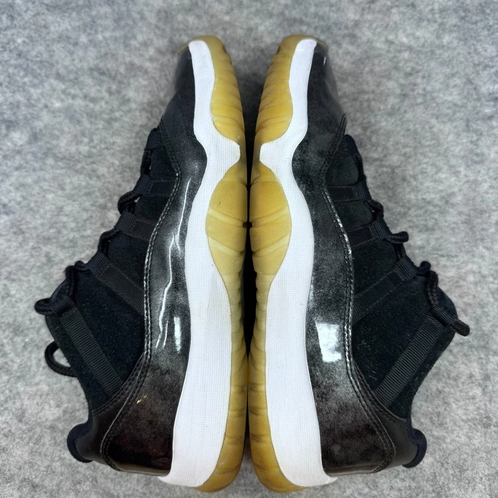 Nike Air Jordan 11 Low Barons Mens Shoes Size 9 528895-010 OG XI Retro 72 Black
